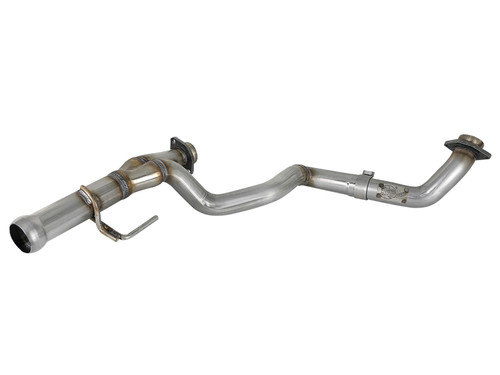 aFe POWER Twisted Steel Y-Pipe 2-1/4in 409 SS Exhaust System 2018 Jeep Wrangler (JL) V6-3.6L - 48-48026