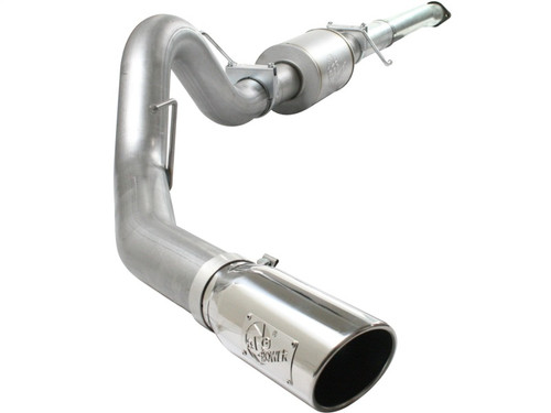 aFe Atlas Exhaust 4in Aluminized Cat-Back w/ 304 SS Polished Tip 11-13 Ford F-150 EcoBoost V6 3.5L - 49-03041-P
