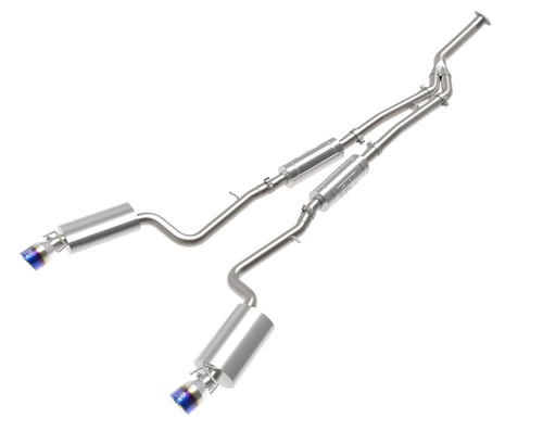 aFe POWER Takeda 16-17 Lexus IS200t L4-2.0L (t) 2.5in-3in 304 SS CB Exhaust w/ Blue Tip - 49-36059-L