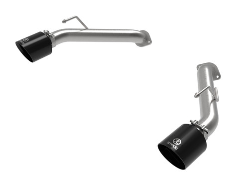 aFe Nissan Z 23-23 V6-3.0L Takeda 2-1/2in 304 SS Axle-Back Exhaust System w/ Black Tips - 49-36137-B