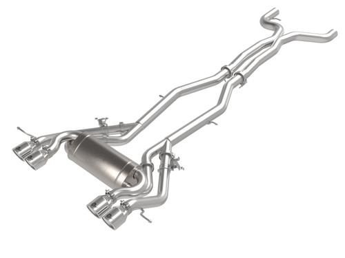 aFe MACHForce XP Exhausts Cat-Back SS 21 BMW M2 Competition L6-3.0L w/Polished Tips - 49-36351-P