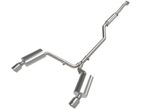 aFe 09-14 Acura TSX L4 2.4L Takeda 2-1/2in to 2-1/4in 304 SS Cat-Back Exhaust System w/Polished Tips - 49-36629-P