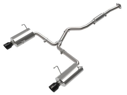 aFe Subaru Forester XT 14-18 H4-2.5L (t) Takeda 2-1/2in to 2-1/4in 304 SS Cat-Back- Black Tip - 49-36804-B