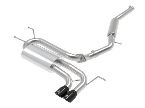 aFe Takeda 2-1/2in SS-304 Cat-Back Exhausts w/ Black Tip 16-19 Mazda MX-5 Miata ND 2.0T - 49-37005-B