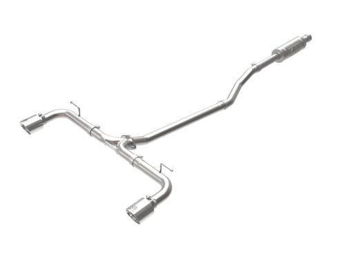 aFe Takeda 2-1/2in 304 SS Cat-Back Exhaust w/ Polished Tips 14-18 Mazda 3 L4 2.0L/2.5L - 49-37015-P