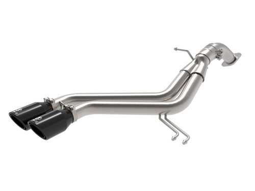 aFe Takeda 13-17 Hyundai Veloster L4-1.6L 2-1/2in 304 SS Axle-Back Exhaust w/ Black Tips - 49-37019-B