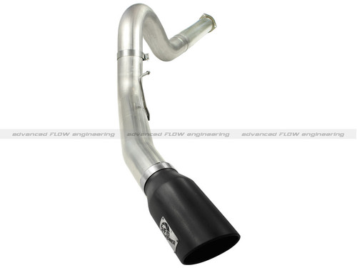 aFe MACHForce XP 5in DPF-Back Stainless Steel Exhaust , Blk,Ford Diesel Trucks 11-14 V8-6.7L td - 49-43055-B