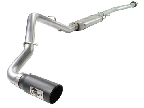 aFe MACHForce XP Exhaust SS-409 Cat-Back w/ 304SS Black Tip 04-07 GM Trucks 1500 V6/V8 - 49-44013-B
