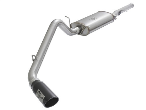 aFe MACHForce XP Exhausts Cat-Back Black Tip 09-17 GM Silverado 1500 4.3/5.3L RegCab SB/LB - 49-44072-B