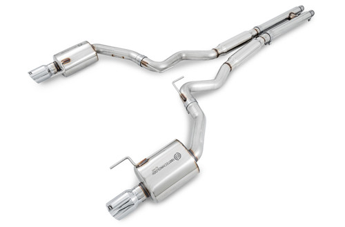 AWE Touring Edition Catback Exhaust - Dual Chrome Tips - 15-17 S550 Mustang GT