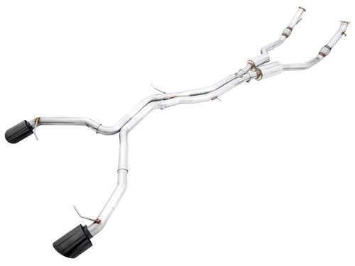 AWE Tuning Audi B9 RS5 Coupe 2.9L Track Edition Exhaust - Diamond Black RS-Style Tips - 3015-33110