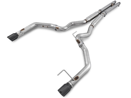 AWE Track Edition Catback Exhaust - Dual Diamond Black Tips - 15-17 S550 Mustang GT