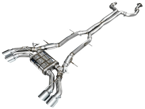 AWE SwitchPath Catback Exhaust w. Polished Tips - Cadillac CT4-V Blackwing