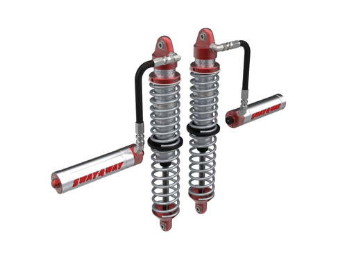 aFe 17-19 Polaris RZR 925/1000cc Sway-A-Way 2.5 Front Coilover Kit w/ Remote Reservoirs and Comp Adj - 851-5600-02-CA