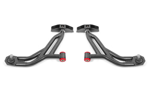 BMR 10-14 Ford Mustang / Shelby GT500 Non-Adj. Lower A-Arms (Poly/Delrin) - Black Hammertone - AA754H