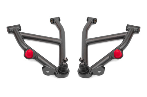 BMR 82-92 GM F-Body A-Arms Lower DOM Non-Adj Delrin Bushings Coilover - Black Hammertone - AAL333H