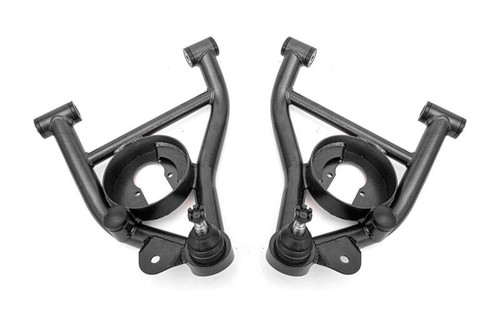 BMR 78-87 GM G-Body A-Arms Lower Delrin Bushings Std Ball Joint - Black Hammertone - AAL461H