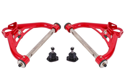 BMR 70-81 Chevrolet Camaro A-Arms Upper Non-Adjustable Delrin Std Ball Joint - Red - AAU321R