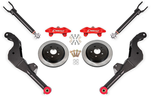 BMR 08-09 Pontiac G8 / 14-17 Chevrolet SS 15in Conversion Kit w/ Solid Rotors & Red Calipers - DRP301H