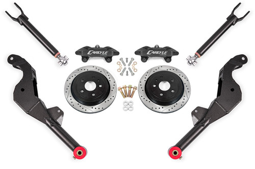 BMR 14-17 Chevrolet SS 15in Conversion Kit w/ Drilled & Slotted Rotors & Black Calipers - DRP302H