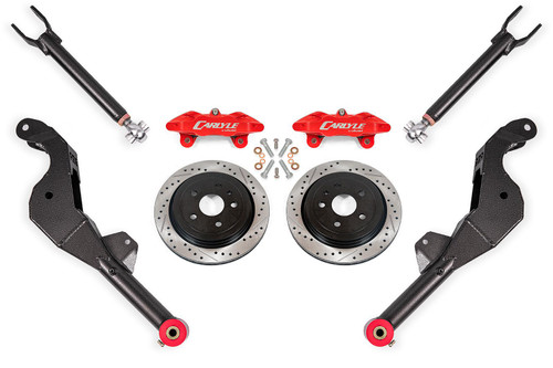 BMR Carlyle Racing 15" Conversion Kit - Drilled & Slotted Rotors / Black Calipers - 10-15 Chevrolet Camaro SS / ZL1