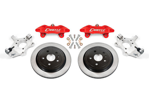 BMR Carlyle Racing 15" Conversion Kit - Solid Rotors / Red Calipers - 05-13 C6 Corvette