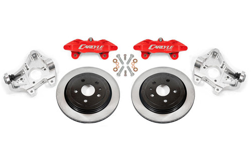 BMR Carlyle Racing 17" Conversion Kit - Solid Rotors / Red Calipers - 14-19 C7 Corvette