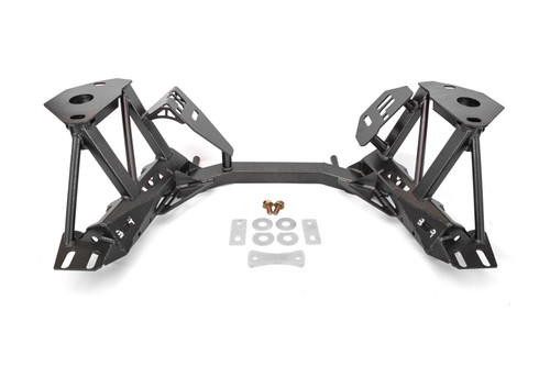 BMR 79-95 Ford Mustang K-Member Premium Version w/Spring Perches - Black Hammertone - KM733H