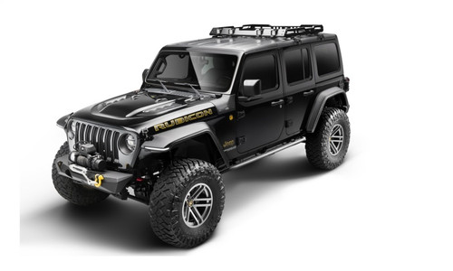 Bushwacker 18-21 Jeep Wrangler JL (2-Door & 4-Door) Flat Style Flares 4pc - Black - 11950-07