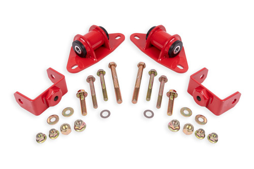 BMR Motor Mounts w. Delrin Bushings - Red - 14-19 C7 Corvette