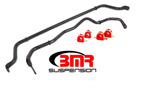 BMR Sway Bar Kit With Bushings, Front And Rear, Non-adjustable, Black - 16-24 Camaro