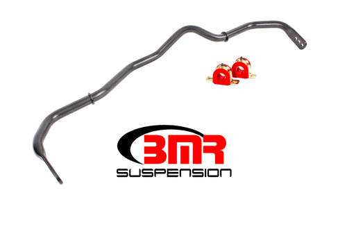 BMR Sway Bar Kit With Bushings, Front, Hollow, Adjustable, Black - 16-24 Camaro