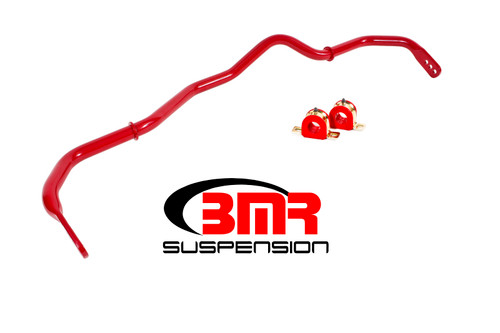 BMR Sway Bar Kit With Bushings, Front, Hollow, Adjustable, Red - 16-24 Camaro