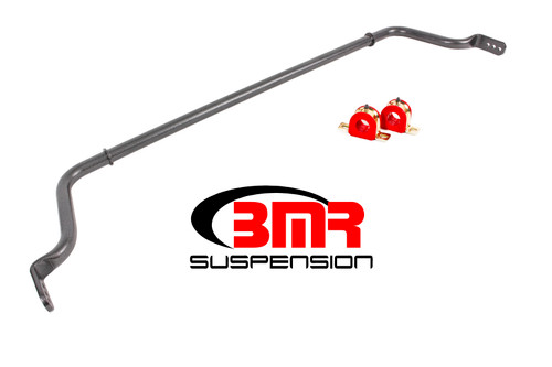 BMR Sway Bar Kit With Bushings, Rear, Hollow, Adjustable, Black - 16-24 Camaro
