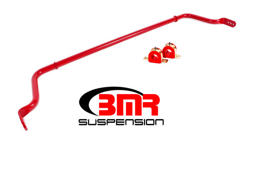BMR Sway Bar Kit With Bushings, Rear, Hollow, Adjustable, Red - 16-24 Camaro
