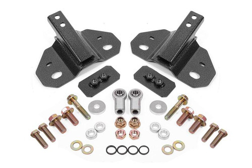BMR Suspension 24-25 Ford Mustang Rear Steel Shock Mount - Black Hammertone - SM770H