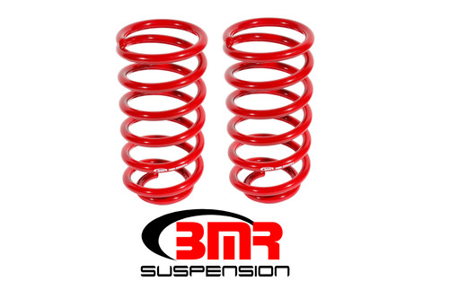 BMR 79-04 Ford Mustang (Ex. 99-04 Mustang Cobras w/ IRS) 1in Drop Rear Lowering Springs - Red - SP029R