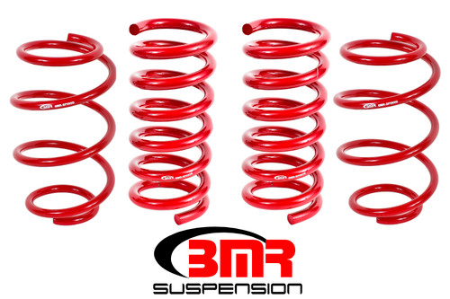 BMR 15-24 S550 Mustang Performance Version Lowering Springs (Set Of 4) - Red - SP763R
