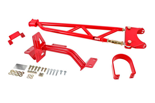 BMR 93-02 F-Body w/ DSL Torque Arm Tunnel Mount (For Long Tube Headers) - Red - TA012R