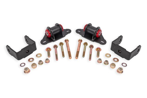 BMR Transmission & Diff Mounts w. Poly Bushings - Black - 14-19 C7 Corvette