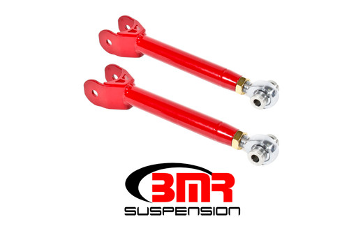 BMR Upper Trailing Arm, Single Adjustable, Rod Ends, Red - 16-24 Camaro
