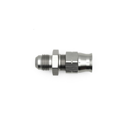 DeatschWerks 6AN Male Flare to 3/8in Hardline Compression Adapter - Includes 1 Olive Insert - 6-02-0109