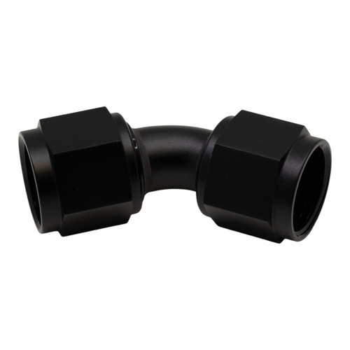 DeatschWerks 10AN Flare Female Swivel 45-Degree to 10AN Flare Female Swivel - Anodized Matte Black - 6-02-0214-B
