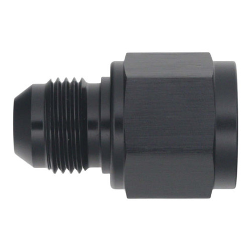 DeatschWerks 10AN Female Flare to 8AN Male Flare Reducer - Anodized Matte Black - 6-02-0218-B