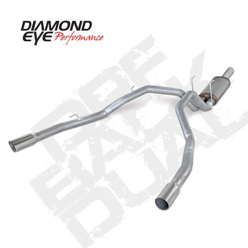 Diamond Eye KIT 3in DPF-BACK DUAL AL: DODGE 1500 2014 DIESEL - K3264A