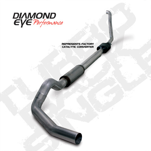 Diamond Eye KIT 5in TB SGL SS: 94-97 FORD 7.3L F250/F350 PWRSTROKE NFS W/ CARB EQUIV STDS - K5314S