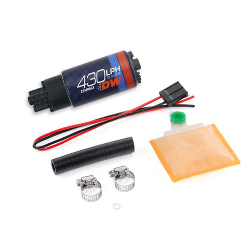 DeatschWerks Universal DW430C 430lph Compact Fuel Pump with Install Kit - 9-437-1000