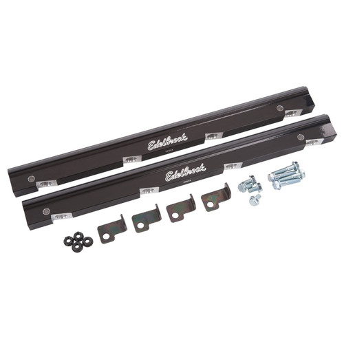 Edelbrock Fuel Rail Kit for Holden Vn 75945 Anodized Black -6 An - 3504