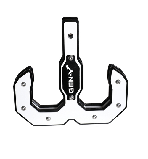 Gen-Y Hulk 2.0 16K Tow Hook 2in Shank - Black/White - GH-0069-W