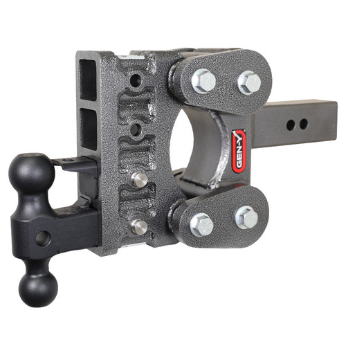 Gen-Y The Boss Torsion-Flex 2.5in Shank 5in Drop 16K Hitch w/GH-051 Dual-Ball/GH-032 Pintle Lock - GH-1124